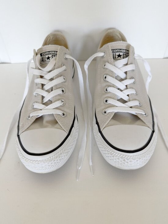 Converse All Stars Shoes - Converse All Star Low Top Sneakers in Pale Putty - Women's Sz 9/Men's Sz 7